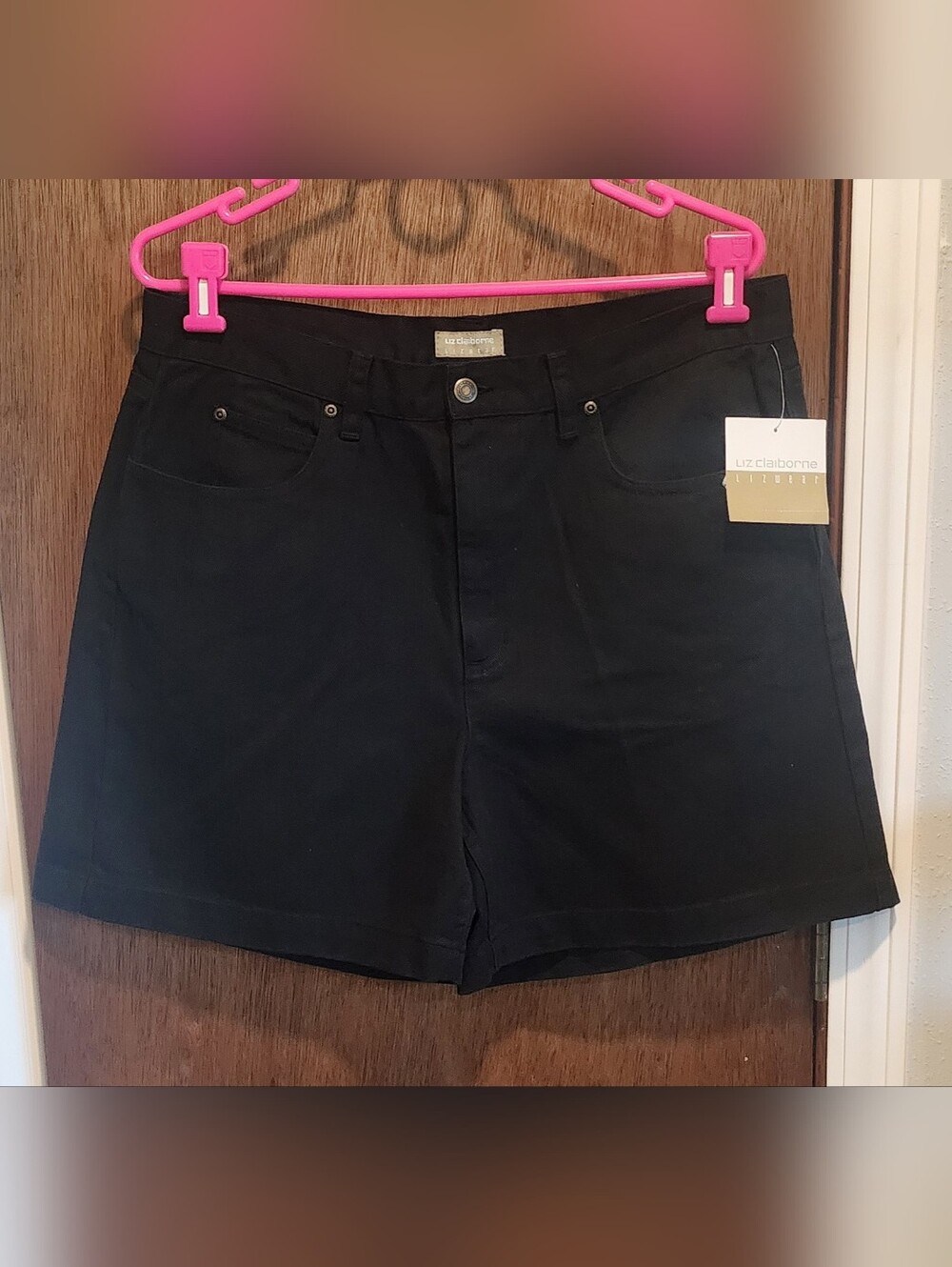 Liz Claiborne Black Women's Casual Jean Shorts